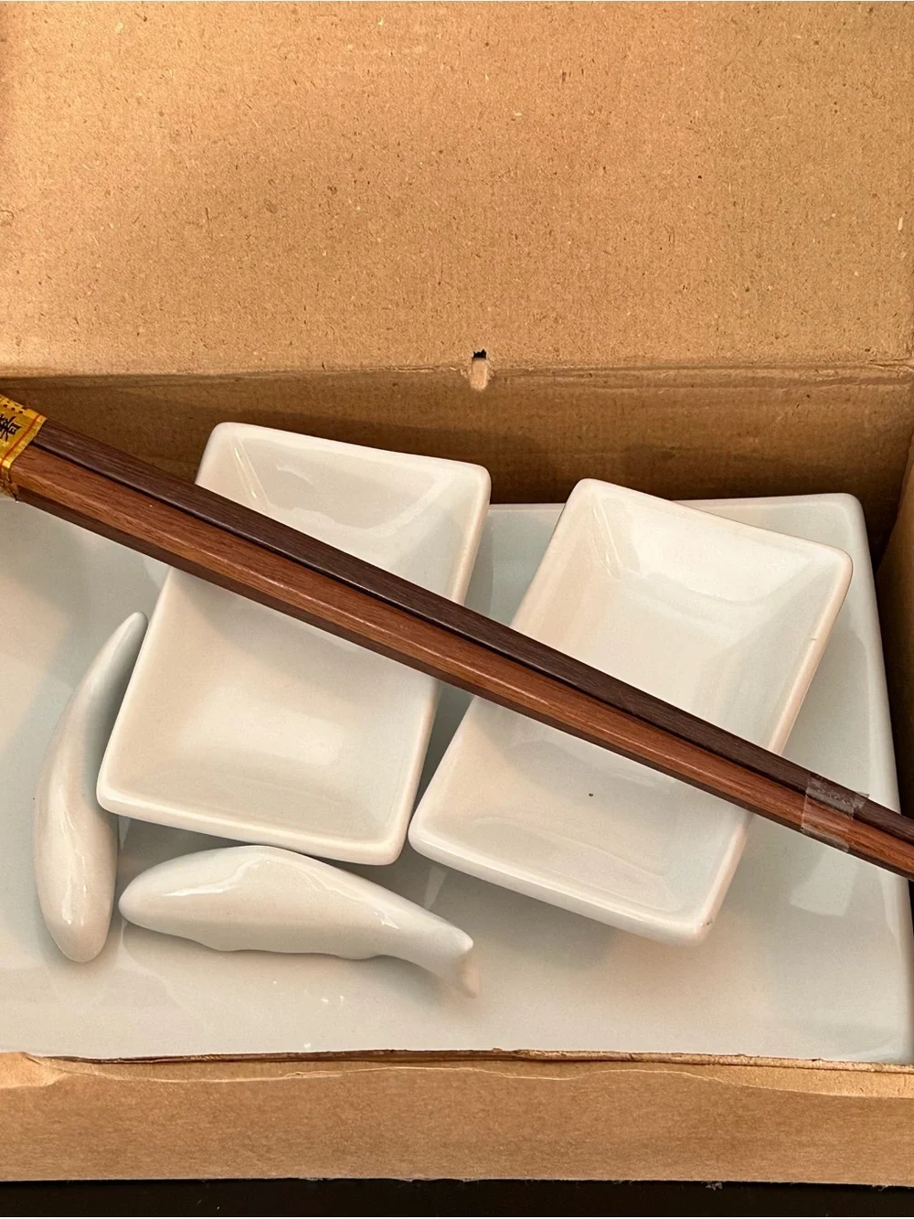 New Crate & Barrel Sushi-2-Go Set - 8 Piece Porcelain Sushi Set for Two